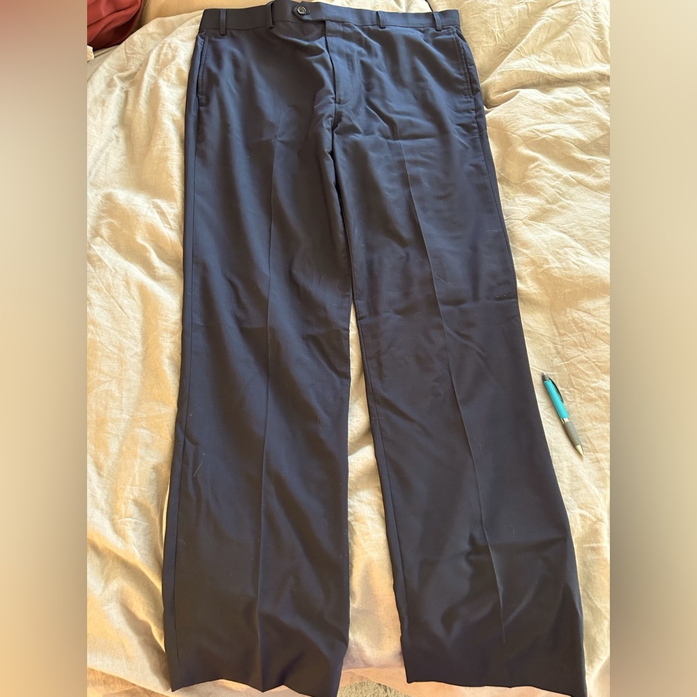 Brooks Brothers Navy Madison Fit Pants